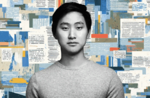 Portrait d’Alexander Wang, fondateur de Scale AI, illustrant les enjeux de rester humain avec l’IA face aux technologies assistées.