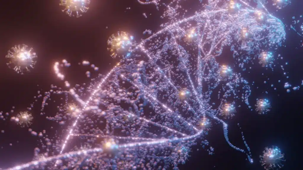 Illustration de l’épigénétique montrant comment l’héritage familial peut influencer un blocage professionnel ou l’évolution de carrière